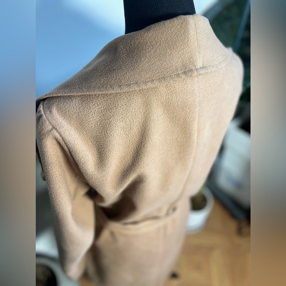 ONLY, Waist Wrap Trench Coat, Tan/Brown, Medium - Picture 9 of 10